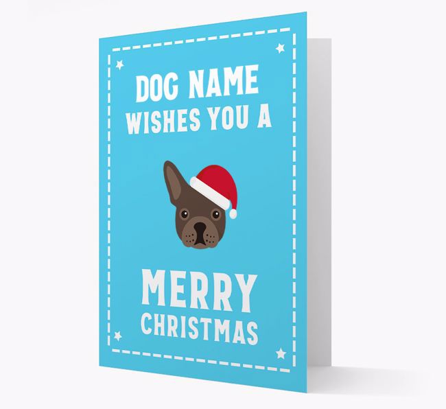 'Christmas Wishes' Card with your {breedFullName} Christmas Icon